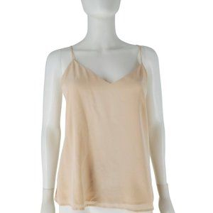 L'ANGENCE Silk Cream Cami Spaghetti Strap Tank Top